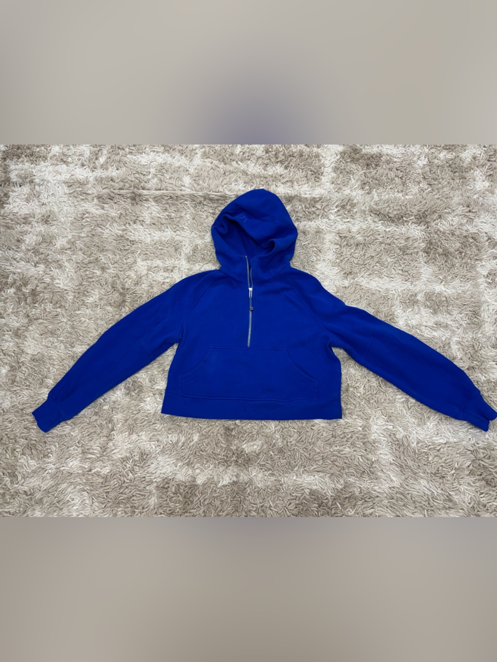 Lululemon full zip hoodie royal blue xs/s